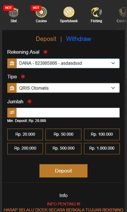 cara deposit Slot Qris Mudah JP Slot Gaya Baru